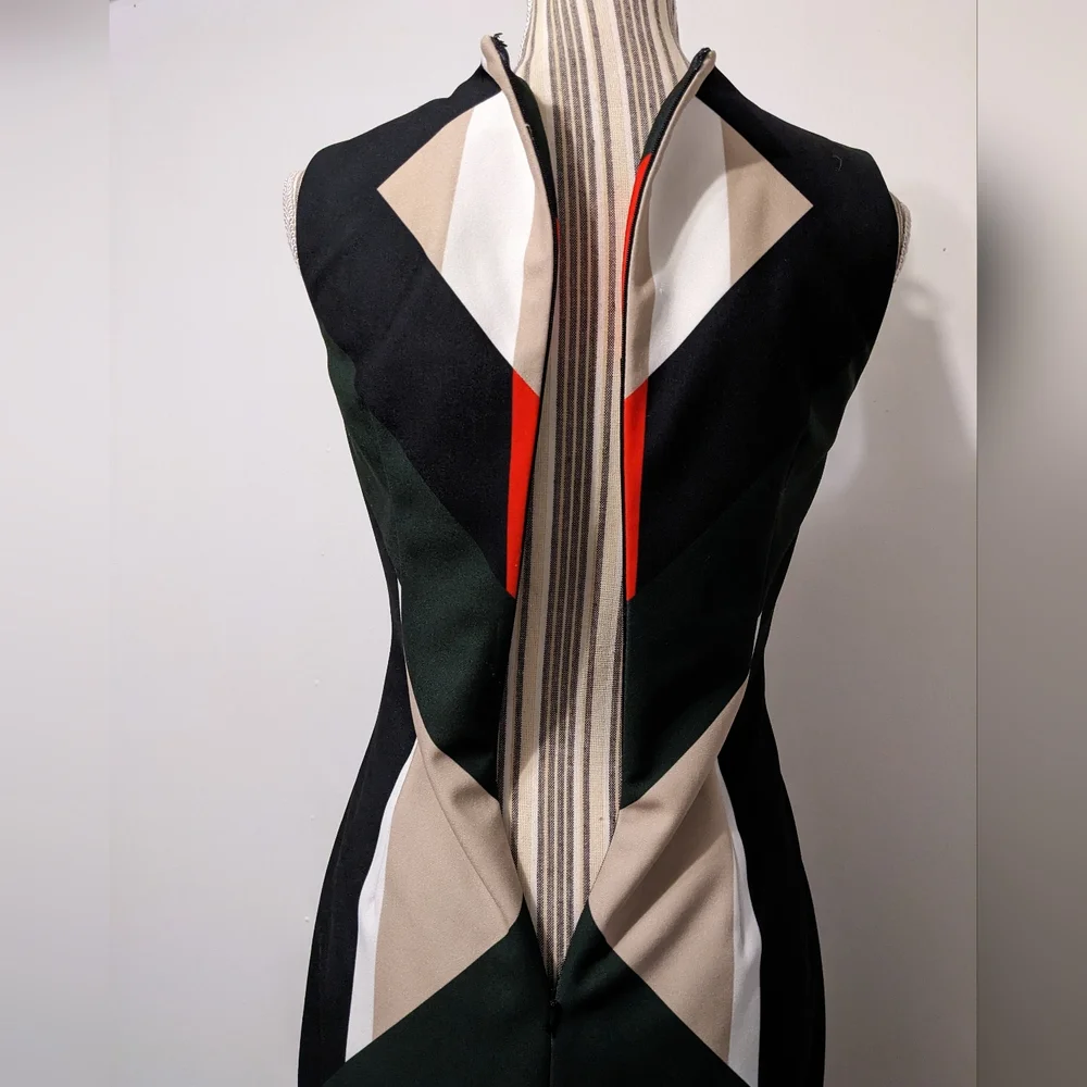 Calvin Klein dressy colorful slim dress - Picture 9 of 16